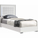 Alice Full Bed in White Finish & Chrome
